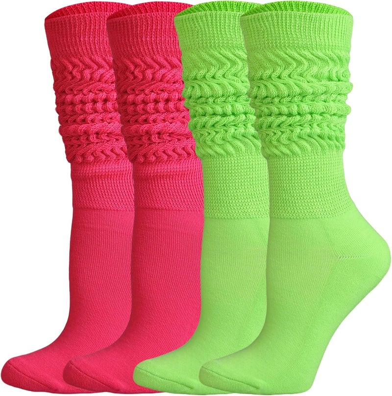 JORMATT Women Slouch Socks Thick Boot Socks Soft Extra Long Knee High Scrunch Socks Size 5-10 - Image 1